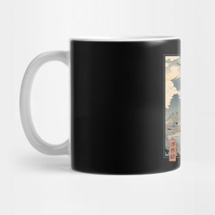 Dinosaur Mug - Jurassic Ukiyo-e 1 by Vincent Trinidad Art